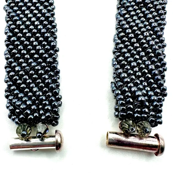 New Sleek Beautiful Black Mesh Choker Necklace, Can Also be worn as a Bracelet - Picture 6 of 8